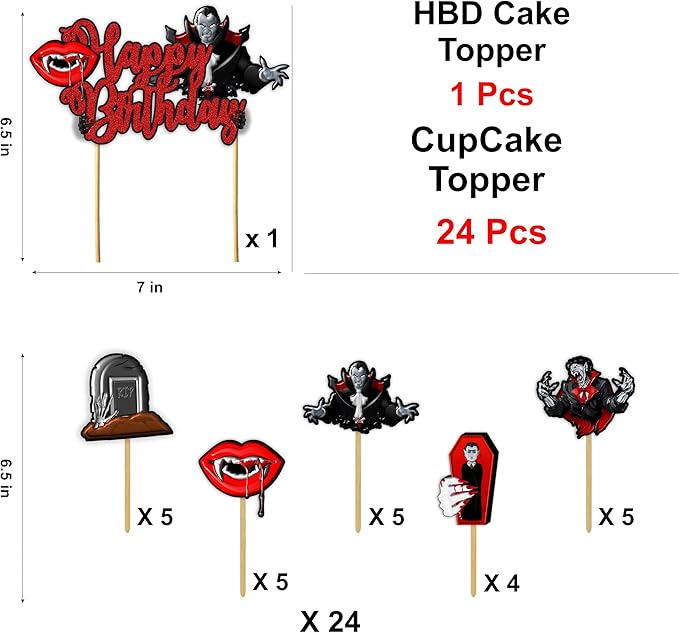 Seyal® Vampre Theme Birthday Party Supplies