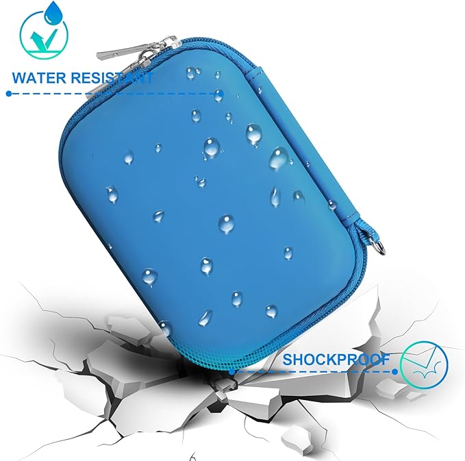 BOVKE Carrying Case for Bitzee Disney/Bitzee Magicals/Bitzee Interactive Toy Digital Pet and Case, Travel Holder Fits Bitzee Virtual Electronic Pets Kids Toys, Extra Space for Batteries, Light Blue