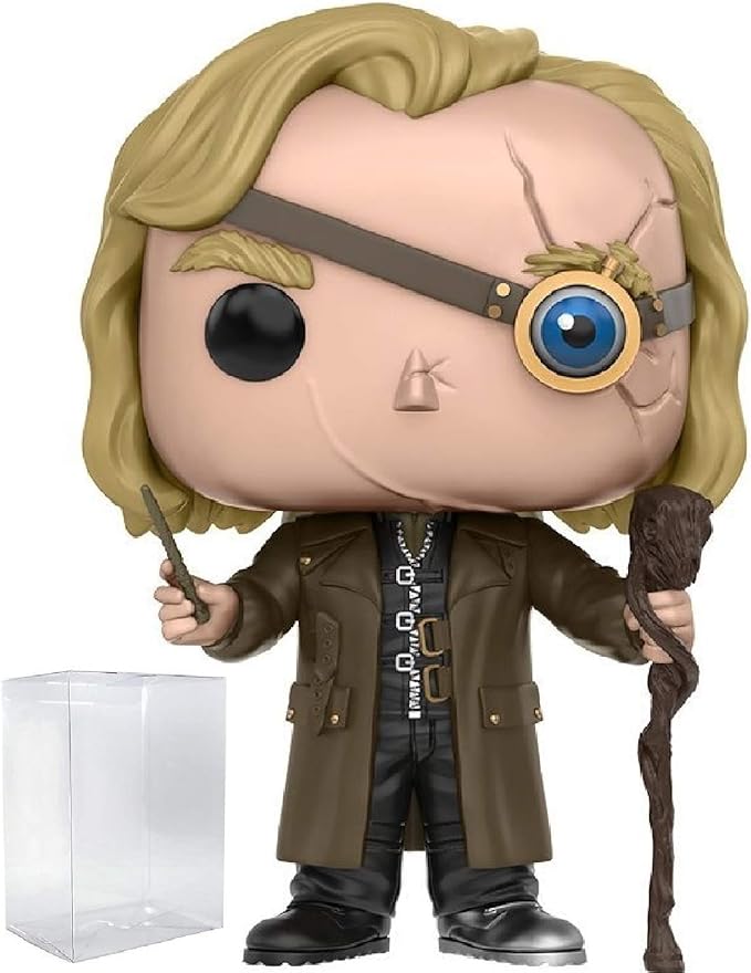 POP Harry Potter - Mad-Eye Moody Funko Vinyl Figure (Bundled with Compatible Box Protector Case), Multicolor, 3.75 inches