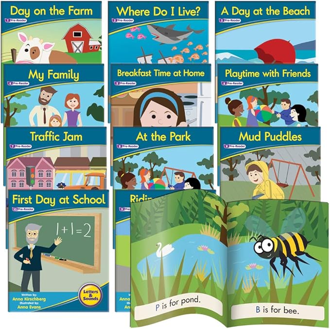 Junior Learning JL380 Decodable Readers Phase 1 - Phonemic Awareness Fiction