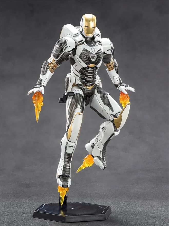 7 Inch Ironmɑn Mark39 Action Figure (1/10 Scale),Exquisite Painting Collectible Toy with Lots of Accessories