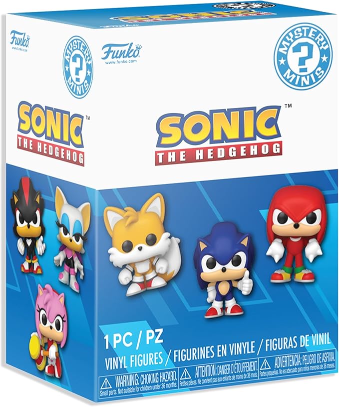 Funko Mystery Minis: Sonic The Hedgehog - 1 of 12 to Collect - Sonic The Hedgehog - Collectable Vinyl Figure - Gift Idea - Official Merchandise - Toys for Kids & Adults - Video Games Fans and Display