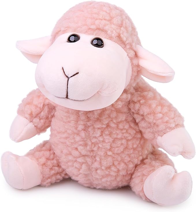 Sheep Lamb Plush, Soft Cute Pink Lamb Plush Toy, Children's Sheep Plush Toys, Gifts Children Sitting Position 6.5inch…