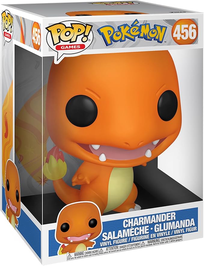 Funko POP! Games: Pokemon - 10" Charmander - EMEA - Collectable Vinyl Figure - Gift Idea - Official Merchandise - Toys for Kids & Adults - Video Games Fans - Model Figure for Collectors and Display