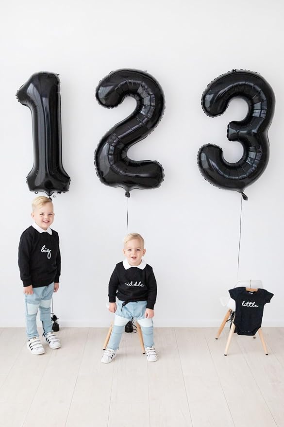 Black Number 100 Balloon 40 inch, 100 Number Balloons, 100th Black Birthday Decorations, 100 Year Old Women Men Party Supplies
