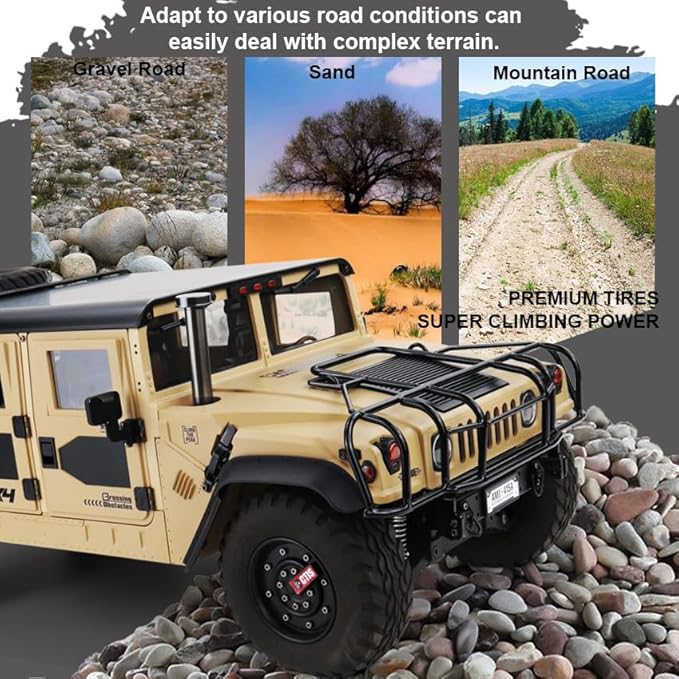 HG 4x4 P415A RC Off-Road Vehicles for 1/10 Pick-up Remote Control Cars Motor Servo ESC Hobby Grade Model(Yellow)