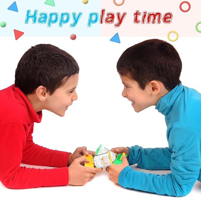 Gejoy 4 Pieces Water Games Handheld Easter Basket Stuffers for Kids Water Ring Toss Handheld Game Mini Retro Pastime Car Toys Fidget Autism Toys for Easter Children Boys Girls Birthday(Stylish Style)