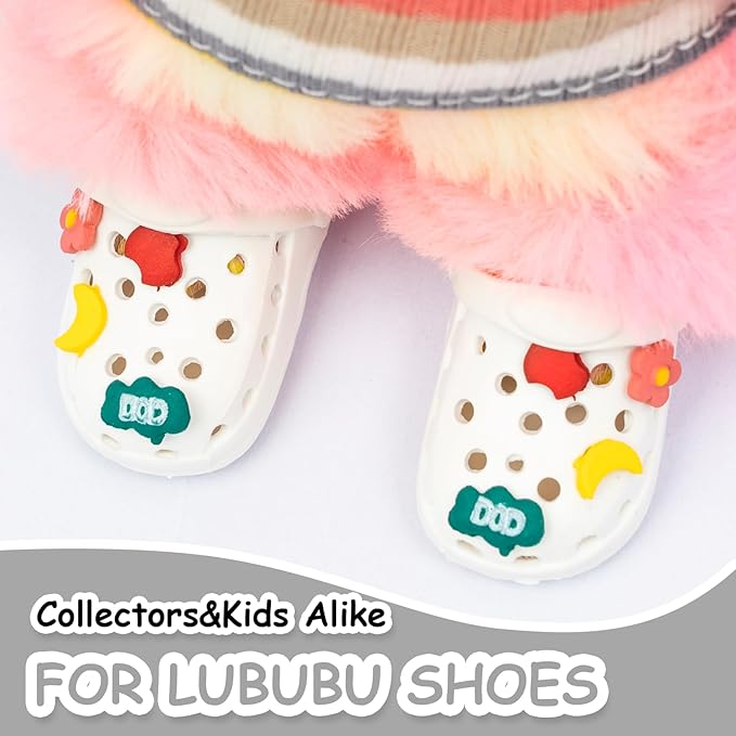 Doll Shoes, Premium Fashion Shoes for 17 Cm Doll Accessories Easter Gifts,Doll Dress Up Decoration Accessories Easter Gifts Wings (White