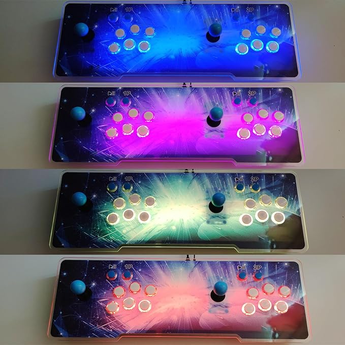 8000 Games 3D Pandora Box Arcade Console, WiFi Function Retro Video Game Machine, 1280x720 HD Output, 4-Player Support