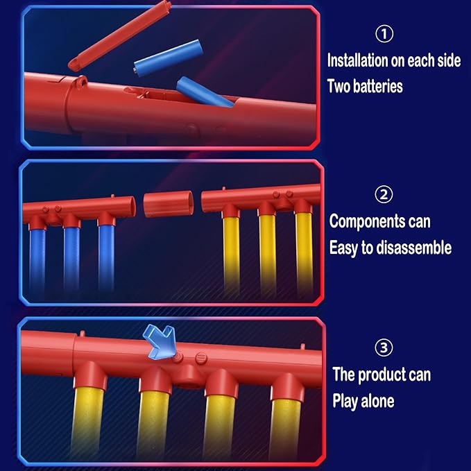 2026 Reflective Drop Stick Challenge Game - Hand-Eye Coordination Reflex Training Toy with 3 Adjustable Speed Modes - Engaging Catching Sticks Game for All Ages