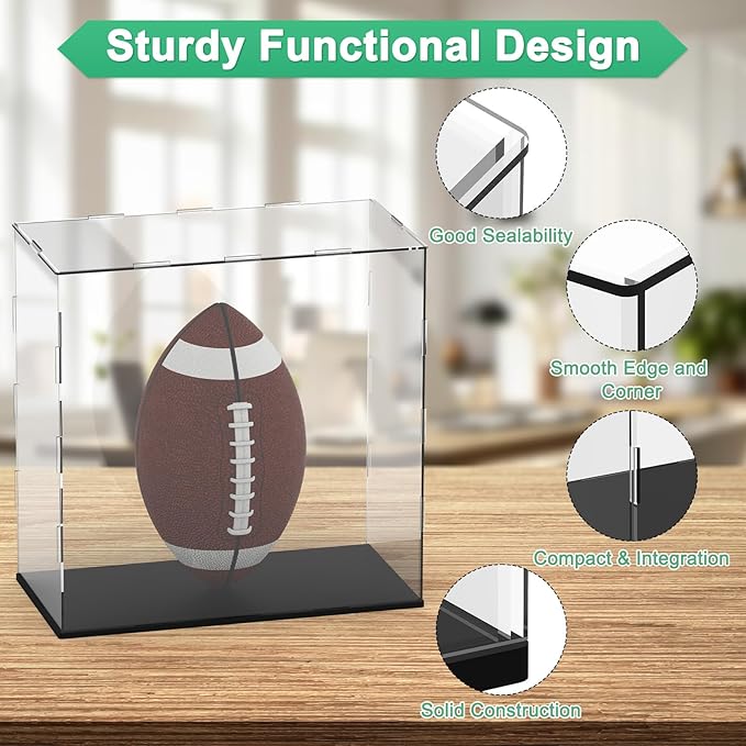 Clear Acrylic Display Case, 12 x 6 x 12 Inch Assemble Clear Acrylic Display Box Dustproof for Action Figures/Model/Statues/Collectibles/Doll/Toys/Home Storage