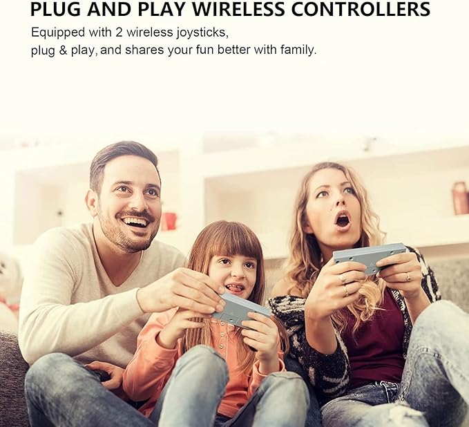 Classic Mini Retro Game Console Built in Classic Video Games,AV Output Handheld Game System with Dual Wired Controllers,Plug and Play.