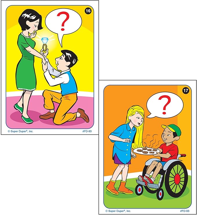 Super Duper Publications | What are They Asking? Fun Deck Flash Cards | Educational Learning Resource for Children
