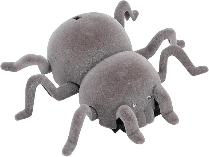 Remote Control Spider Toy, Dual Mode Wall Climbing Electronic Animal Toy with Movement, for Kids and Adults (Grey)