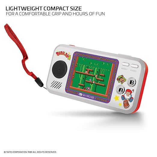 My Arcade Limited Edition Don Doko Don Pocket Player: 3 Built In Games, Don Doko Don 1 and 2, Chack'n Pop, Collectible, Full Color Display, Headphone Jack, Battery or Micro USB Powered