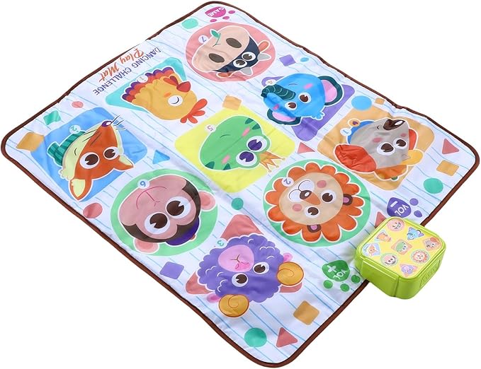 Electronic Dance Pad for Kids, Anti Slip Light Up with Adjustable Difficulty Levels and Soft Cushioned Surface, for Girls and Boys Aged 7 and Above
