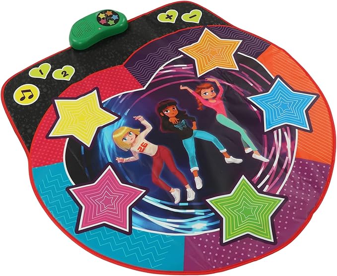 Dance Game Pad,Dancer Blanket with LED Lights, Dance Mixer Playmat for Baby Boys Girls, Electronic Touch Sensitive Design Plug in MP3 Adjustable Music Tempo Dance Mat Toy