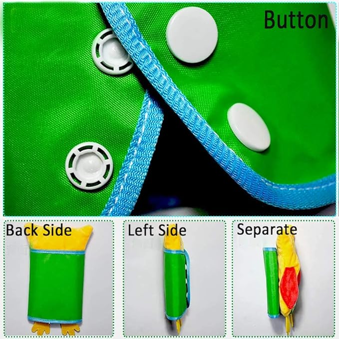 Learn to Dress Owl Doll Toys Kids Early Learning Basic Life Skills Busy Boards - Lace, Snap, Button, Zip for Preschool Education (Owl)