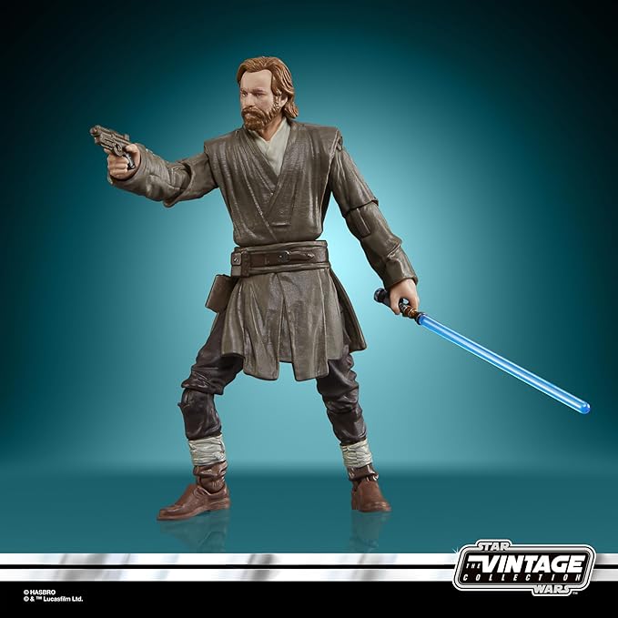STAR WARS The Vintage Collection Obi-Wan Kenobi (Showdown) & Darth Vader (Showdown), Obi-Wan Kenobi 3.75” Action Figures 2-Pack