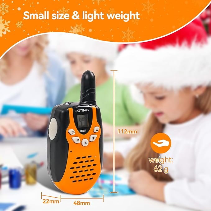 Retevis RT602 Walkie Talkies for Kids Rechargeable, Toys Birthday Gifts Bundle with EZTalk 80 Kids Walkie Talkies, Science STEM Kits DIY Toys for Boys Girls Ages 6-12 Stocking Stuffers