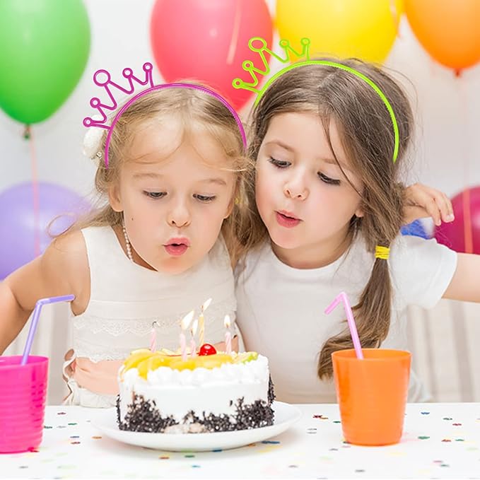Glow in The Dark Party Supplies Cat Ear Crown Heads for Birthday Party Halloween Party