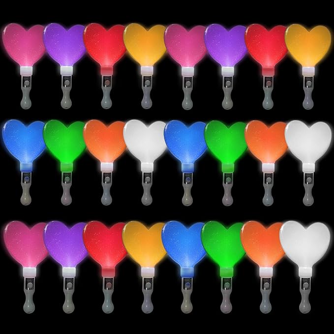 M.best 24pack Glow Sticks Party Supplies, Glow in The Dark Party Favors for Kids and Adults,LED Light up Party Gifts for Halloween, Weddings, Dances, Birthdays, Concerts