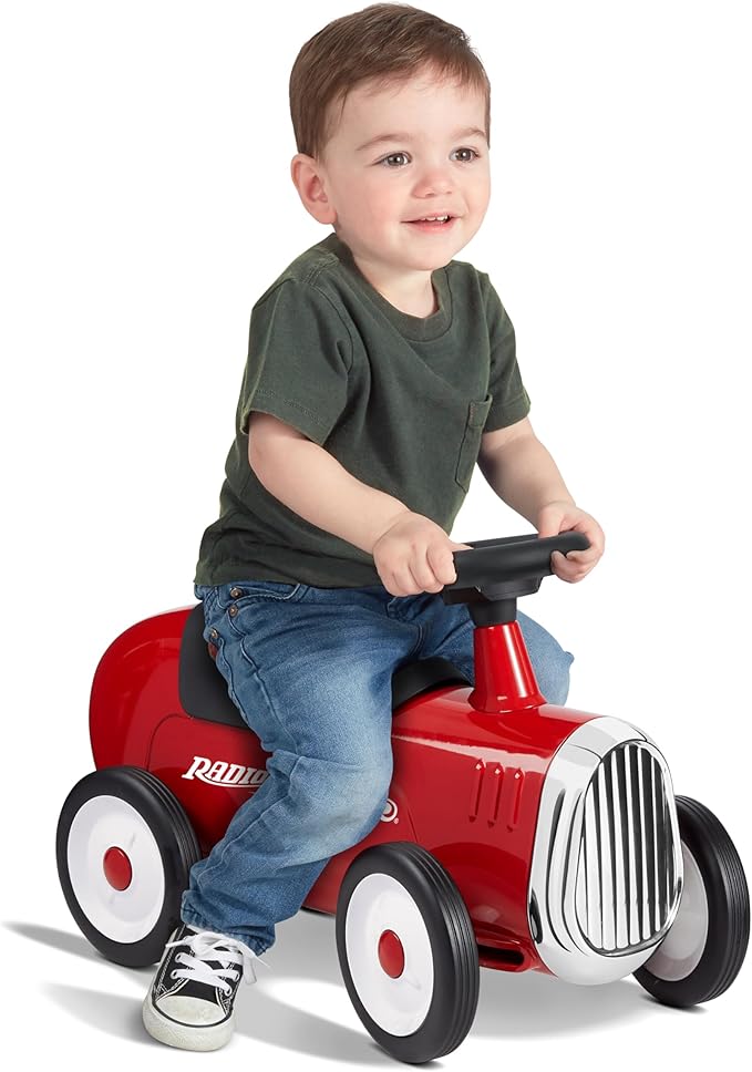 Radio Flyer Little Red Roadster, Toddler Ride on Toy, Ages 1-3, 24“ Length