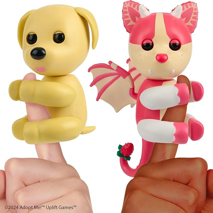 Adopt Me! x Fingerlings Dog, Interactive Pet with 40+ Sounds & Reactions (Ages 5+)