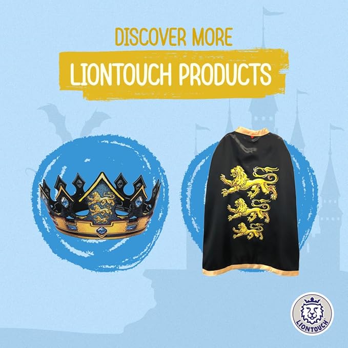 Liontouch - King Toy Sword & Shield for Boys - 3-6 Years | Pretend Play Set in Foam in Medieval Regal Style for Kids & Toddlers | Safe Weapons & Battle Accessories for Royal Costumes & Dress Up