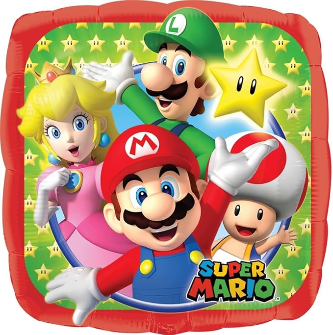 Anagram Mario Bros Party Supplies 5th Birthday Balloon Decorations