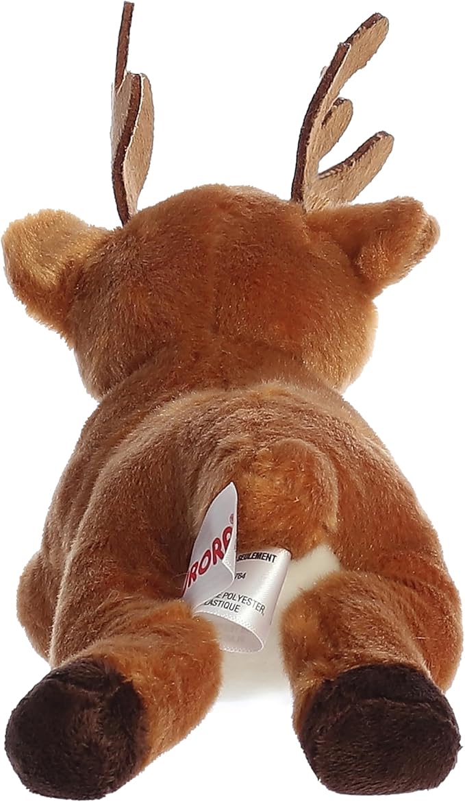 Aurora® Adorable Mini Flopsie™ Deer Stuffed Animal - Mini Companions Ready for Playful Adventures - for Kids All Ages, Toddlers, Adults, and Families - Brown 8 Inches