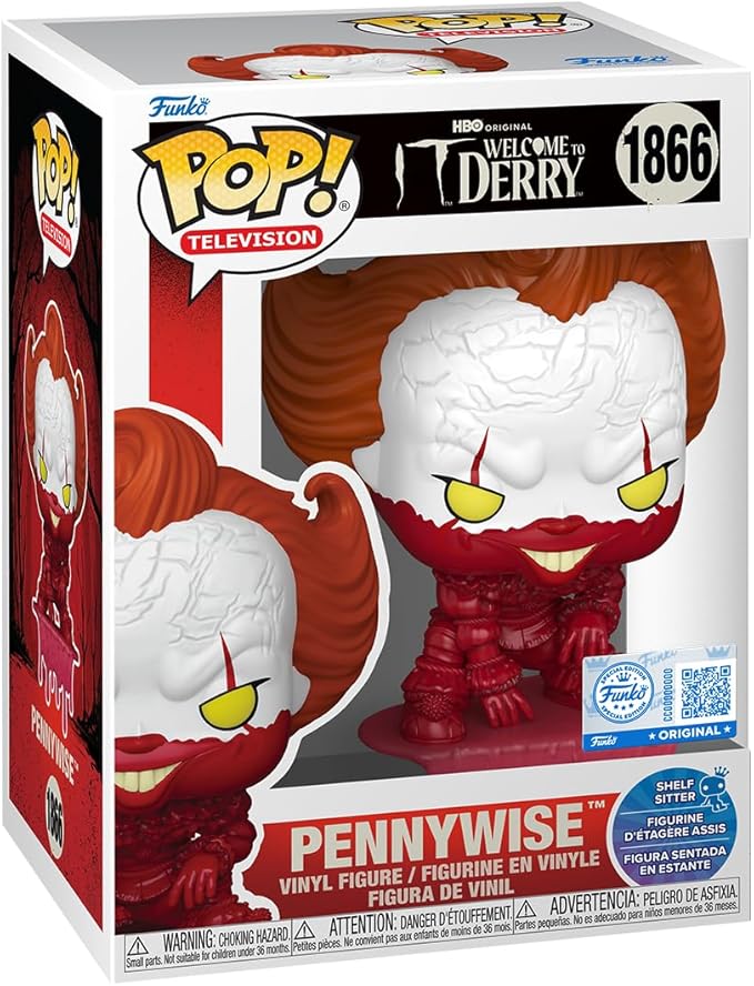 Funko Pop! TV: Welcome to Derry - Pennywise - Amazon Exclusive - Collectible Vinyl Figure - Gift Idea - Official Product - Toys for Kids and Adults