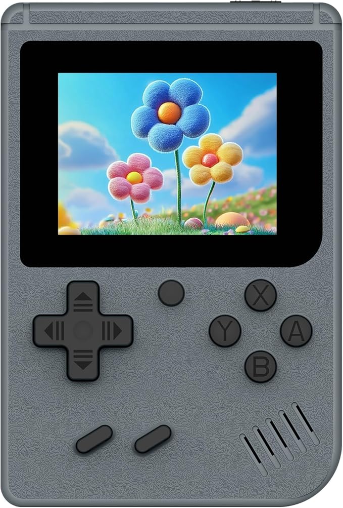 Retro Handheld Games Console Built-in 400 Video Games, Portable Handheld Emulator with 3.0 Inch Screen, Mini Travel Retro Gaming Consle (Gray)