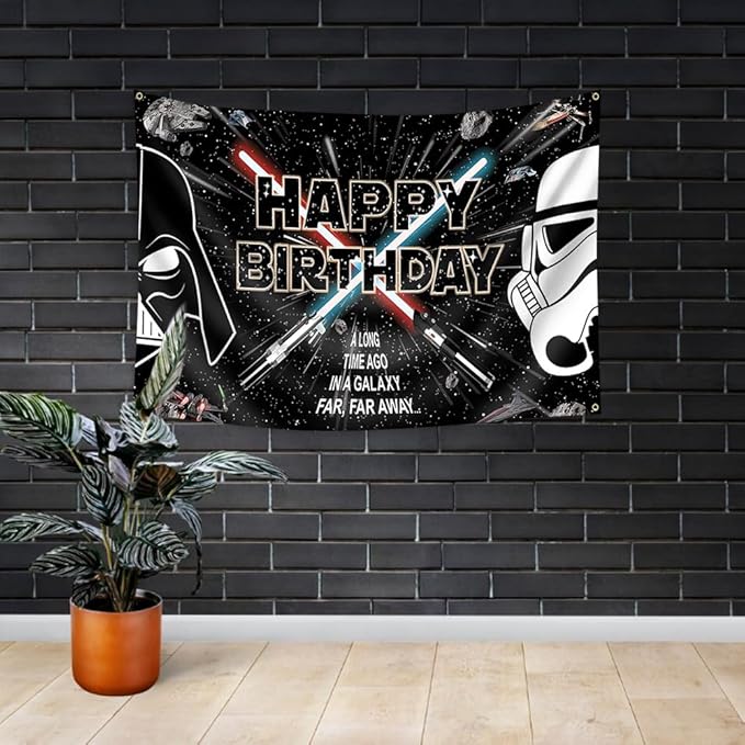 60 x40inch Star Galaxy Backdrop Tapestry for Birthday Party Decorations Universe Wars Background Galaxy Party Decorations Star Banner Birthday Party Supplies for Kids