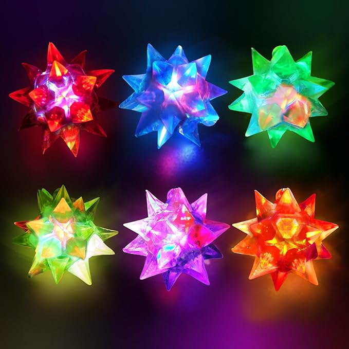 150 PCS Flashing Crystal Star Necklaces, Glow Necklaces Bulk Light up Party Favors, LED Glow in The Dark Supplies for Kids Adults Birthday Glow Party Rave Halloween Goodie Bags Filler