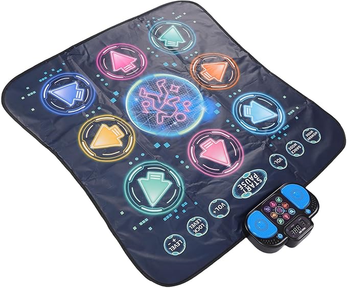 Diyeeni Dance Pad, Safe Electronic Lightweight Various Difficulty Levels Dance Mat Improve Children Coordination Ability for Indoor Outdoor