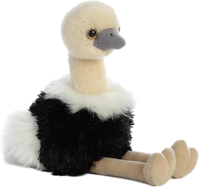Aurora® Adorable Mini Flopsie™ Ozzi™ Stuffed Animal - Mini Companions Ready for Playful Adventures - for Kids All Ages, Toddlers, Adults, and Families - Black 8 Inches