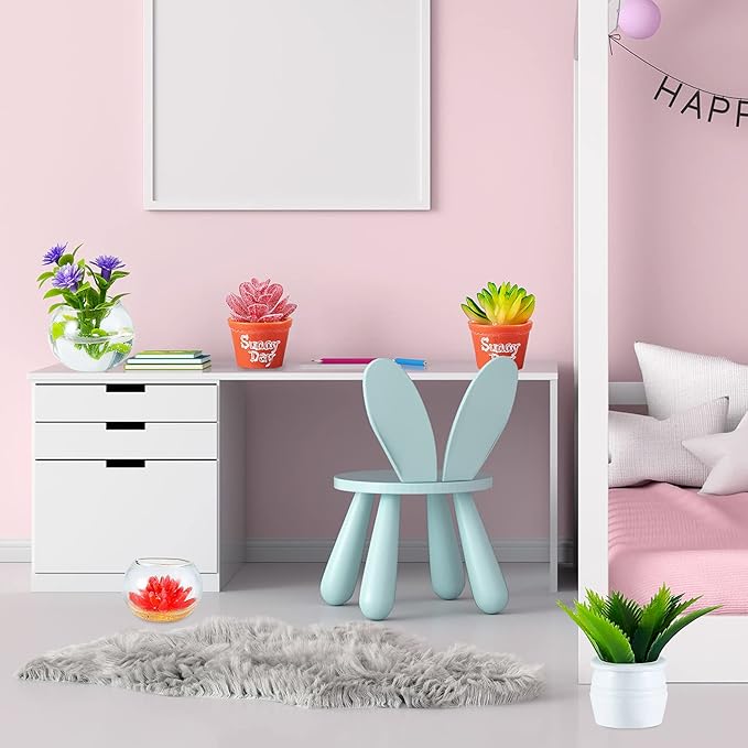 Skylety 14 Pcs Miniature Fake Plants Dollhouse Miniature Flowers for Crafts Mini Faux Plants and Flower Bulk for Doll House Landscaping Bonsai Ornament Crafts(Cute Style)