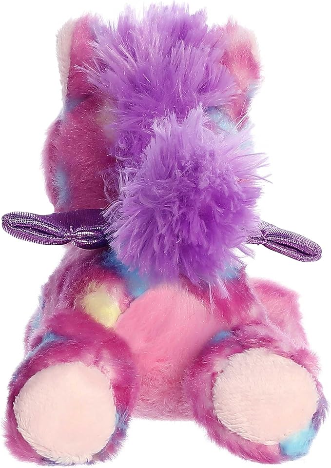 Aurora® Vibrant Bright Fancies™ Tutti Frutti Pegasus™ Stuffed Animal - Eye-Catching Fun - Delightful Cuddles - Purple 7.5 Inches