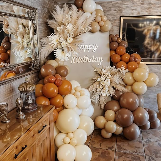 Cow Print Balloon Arch Kit,Nude Brown Apricot Tan Farm Balloons with Cow Print Balloon for Kids Boy Party Decorations Cowboy Baby Shower Farm Birthday Graduation Party Supplies