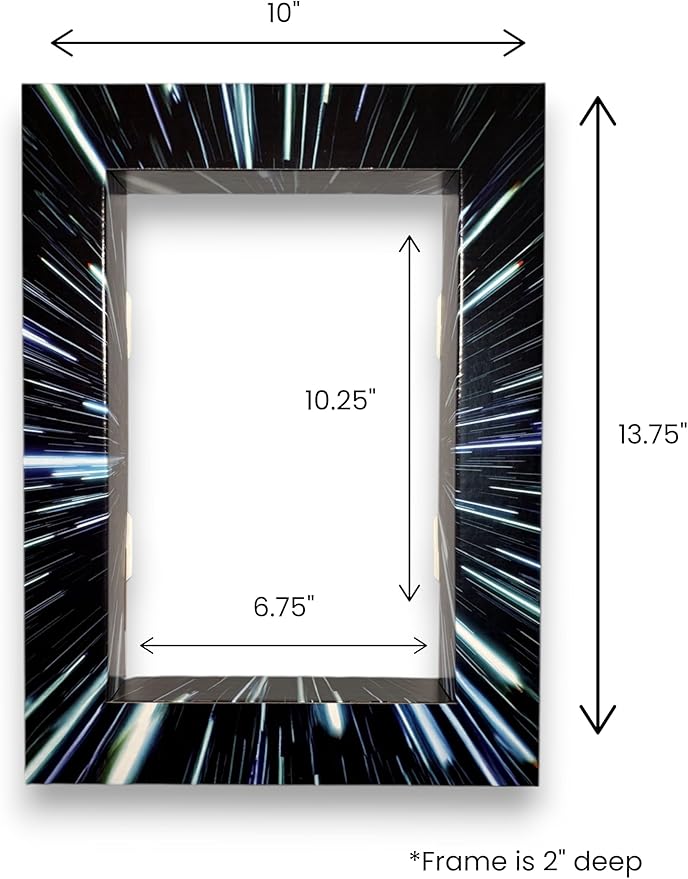 Light Speed Shadowbox Frame – USA Made Showcase for Figurines, Collectibles, Comic Books, Actions Figures, Toys – Lightweight & Durable Corrugated Display Case with Optional Shelves (2 Pack)