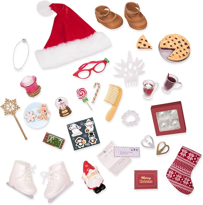 Our Generation – 18-Inch Doll Accessories – Surprise Calendar – Christmas Accessory Advent Calendar – Pretend Play 3+ Years – 37 Pieces Set