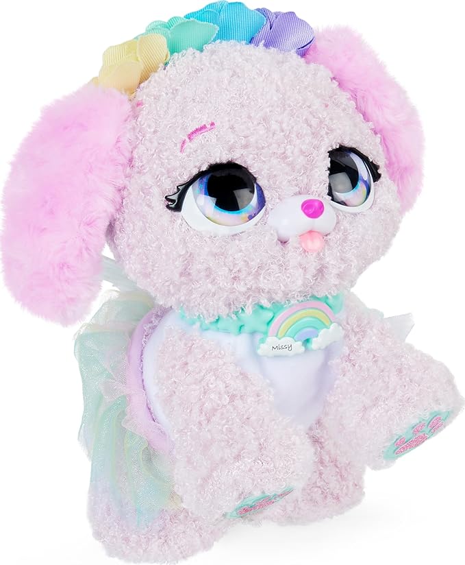 Present Pets, Fairy Puppy Interactive Plush Toy with Over 100 Sounds and Actions (Style May Vary), Kids’ Toys for Girls Aged 5 and Above, 6061372