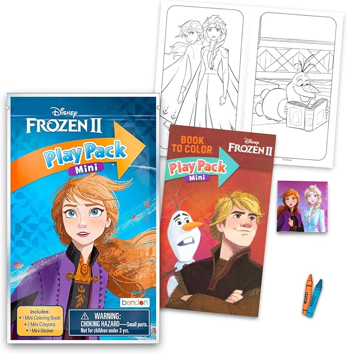 Disney Frozen Mini Party Favors Set for Girls - Bundle with 24 Mini Frozen Grab n Go Play Activity Packs with Coloring Pages, Stickers, More for Kids | Elsa & Anna Birthday Party Supplies