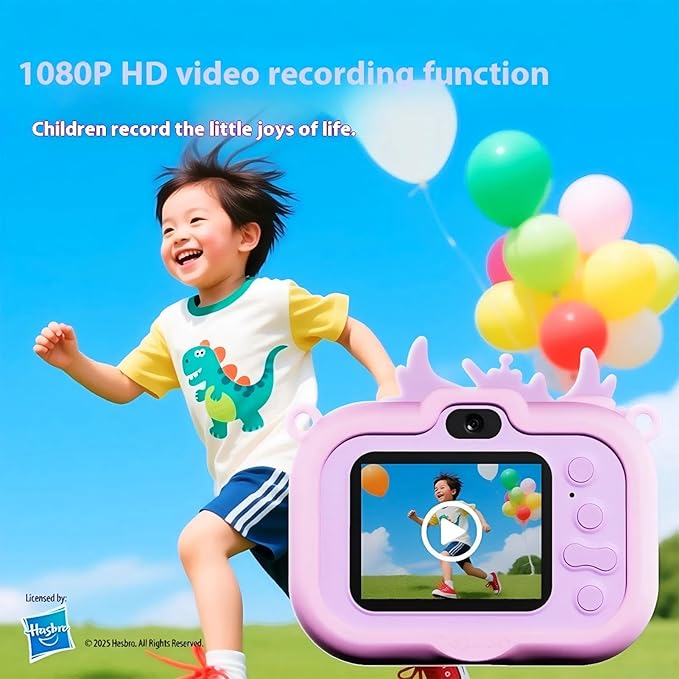 My Little Pony Princess Series Children's Cameras，Digital Point & Shoot Cameras with Bracket, Christmas Birthday Gifts Girls Boys Age 3-12, Kid's Camera with SD Card，Princess Cadance