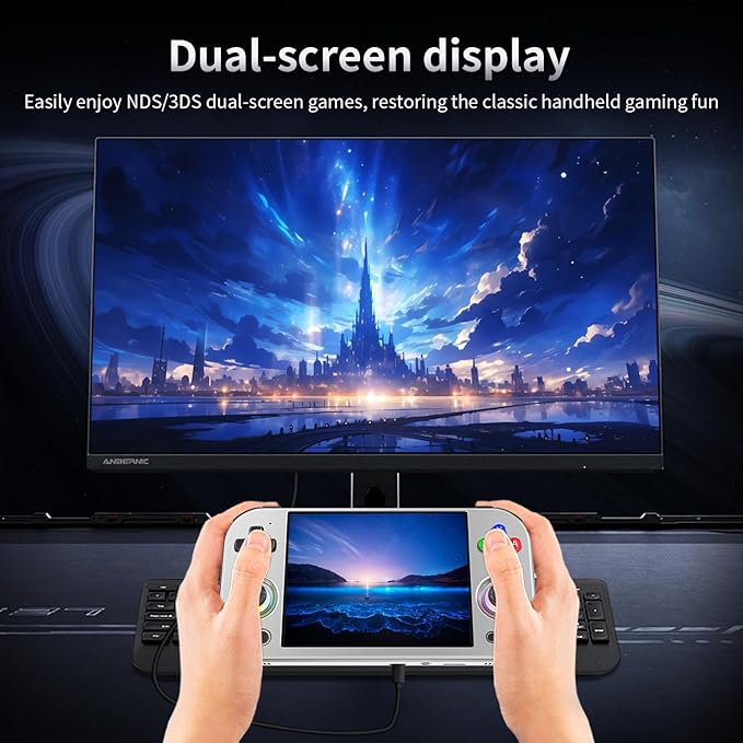 RG477M Retro Handheld Game Console , Aluminum Alloy CNC Dimensity 8300 Android14 System 4.7-inch Touch Handheld Game Console WiFi/Bluetooth Hall Joystick RGB Light 5300mah