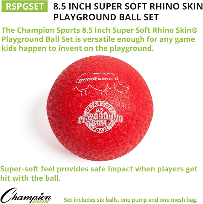 Champion Sports Rhino Skin Soft Inflateable Playground Ball Set