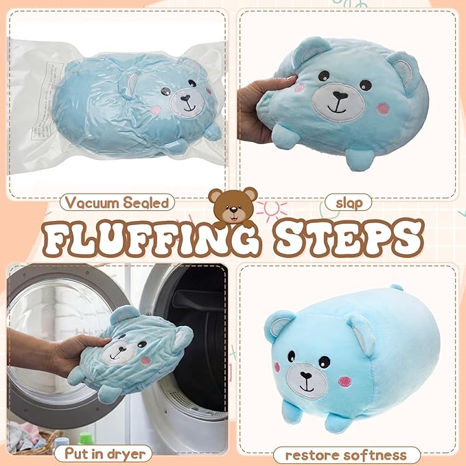 Leitee 6 Pcs Stuffed Animals Plush Bulk 8 Inch Cute Plushies Toys Plush Pillow for Boys Girls Birthday Gifts Box Toys for Classroom Prize Kids Party Favors Valentines Gifts in Bulk (Cute Animal 2)