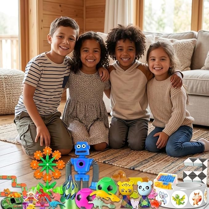 Deluxe Assorted Party Favor Variety Pack, Extra-Large Novelty Item Set for Events, Prize Drawings, Carnival Giveaways, Goodie Bag Fillers, Celebration Supplies, Bulk Party Assortment