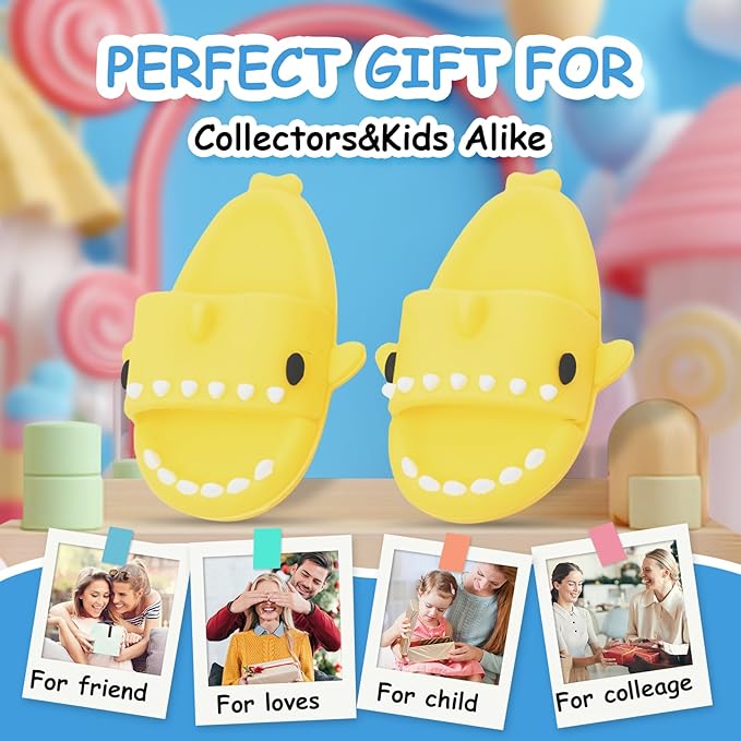 Clothing Shark Summer Sandals for Dolls - Open-Toe Slippers, Cute Accessories Easter Gifts for Photography, Display & Collectors Age Limit 15+ Easter Gifts(Yellow)